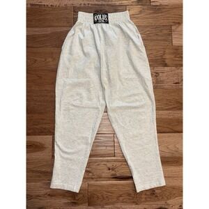 EUC VTG 90s Golds Gym Brand Logo Bodybuilding Made In USA Sweatpants Mens Sz M